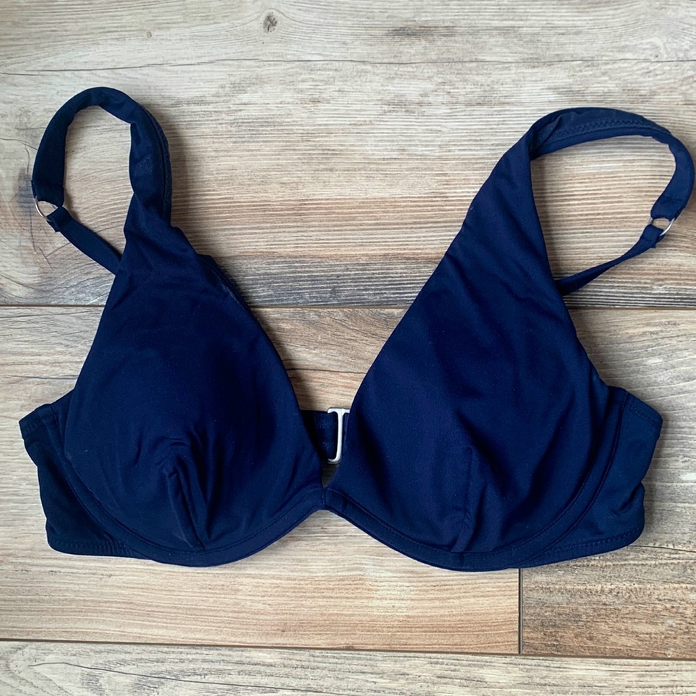 Navy blue swim top